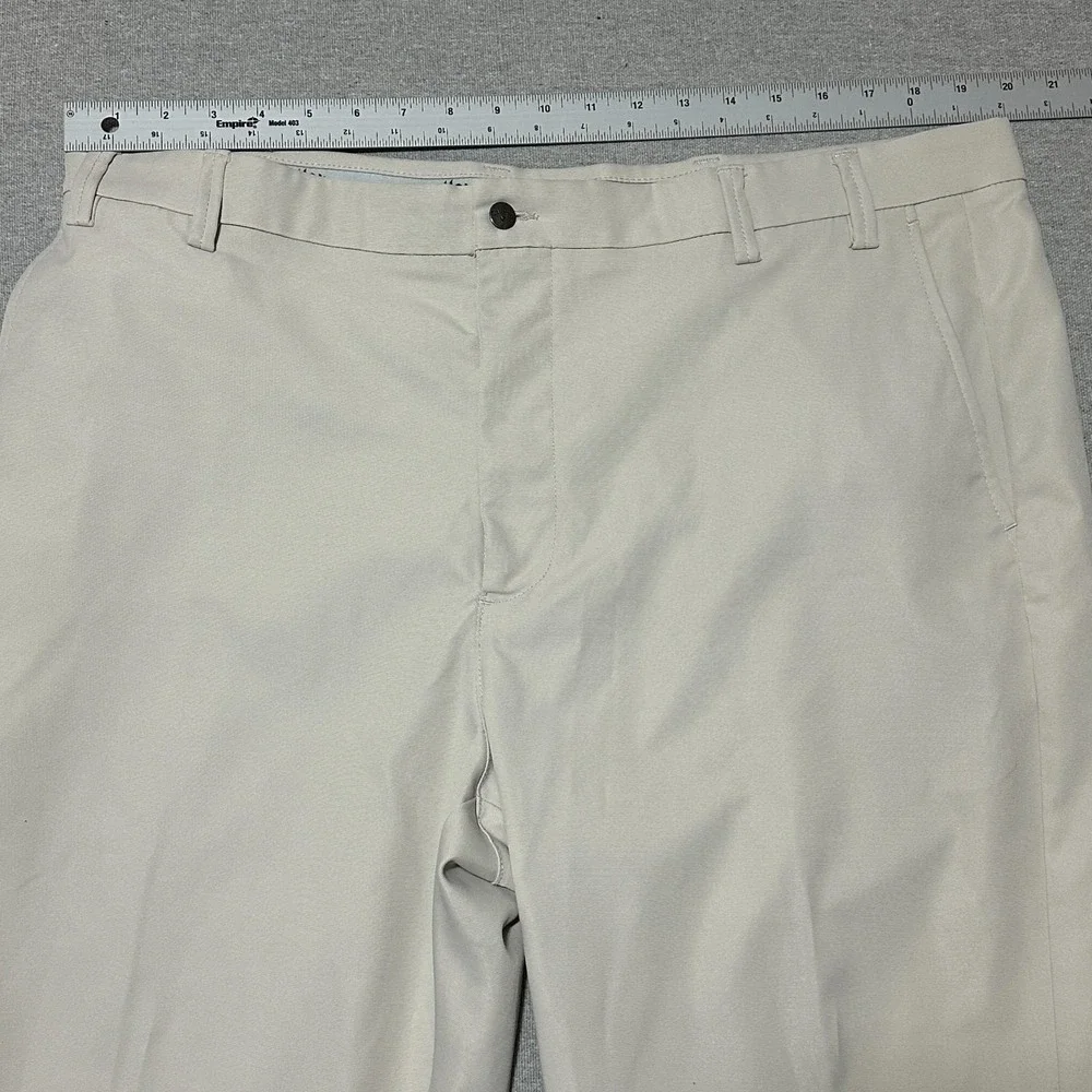 Callaway Golf Pants Mens 40x30 Beige Chino Performance Flat Front Chino Trousers